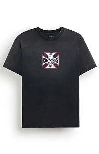 West Coast Choppers Skeleton Cross T-Shirt