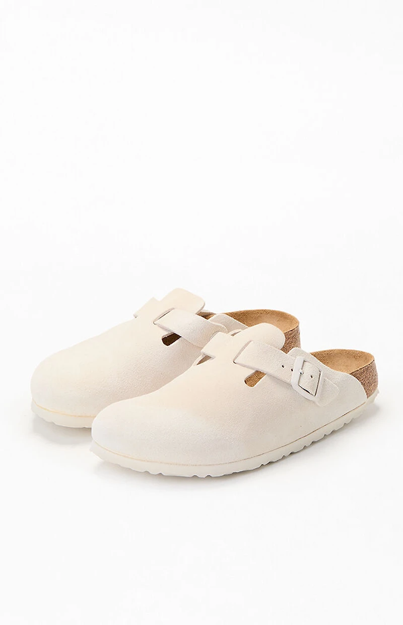 Birkenstock Women's Boston Soft Bed Clog Antique White