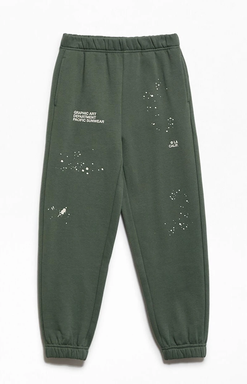 Pacsun Kids Graphic Art Dept. Jogger Sweatpants