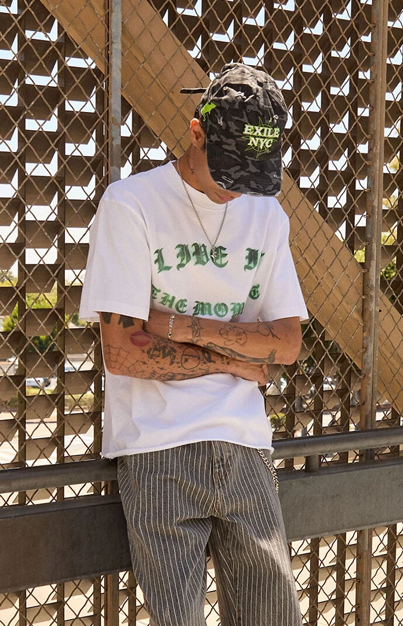 Enemy NYC No Life Distressed Camo Dad Hat