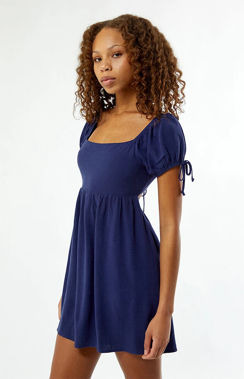 Your Favorite Open Back Babydoll Mini Dress