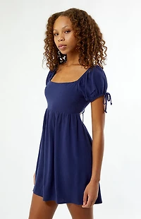 Your Favorite Open Back Babydoll Mini Dress