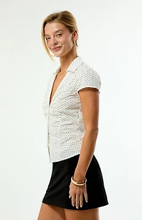 Beverly and Beck Sabrina Button Up Polo Shirt