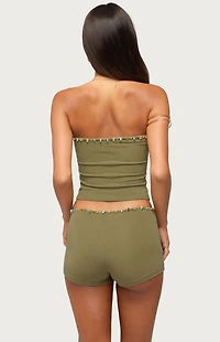Edikted Monroah Bead Strapless Top
