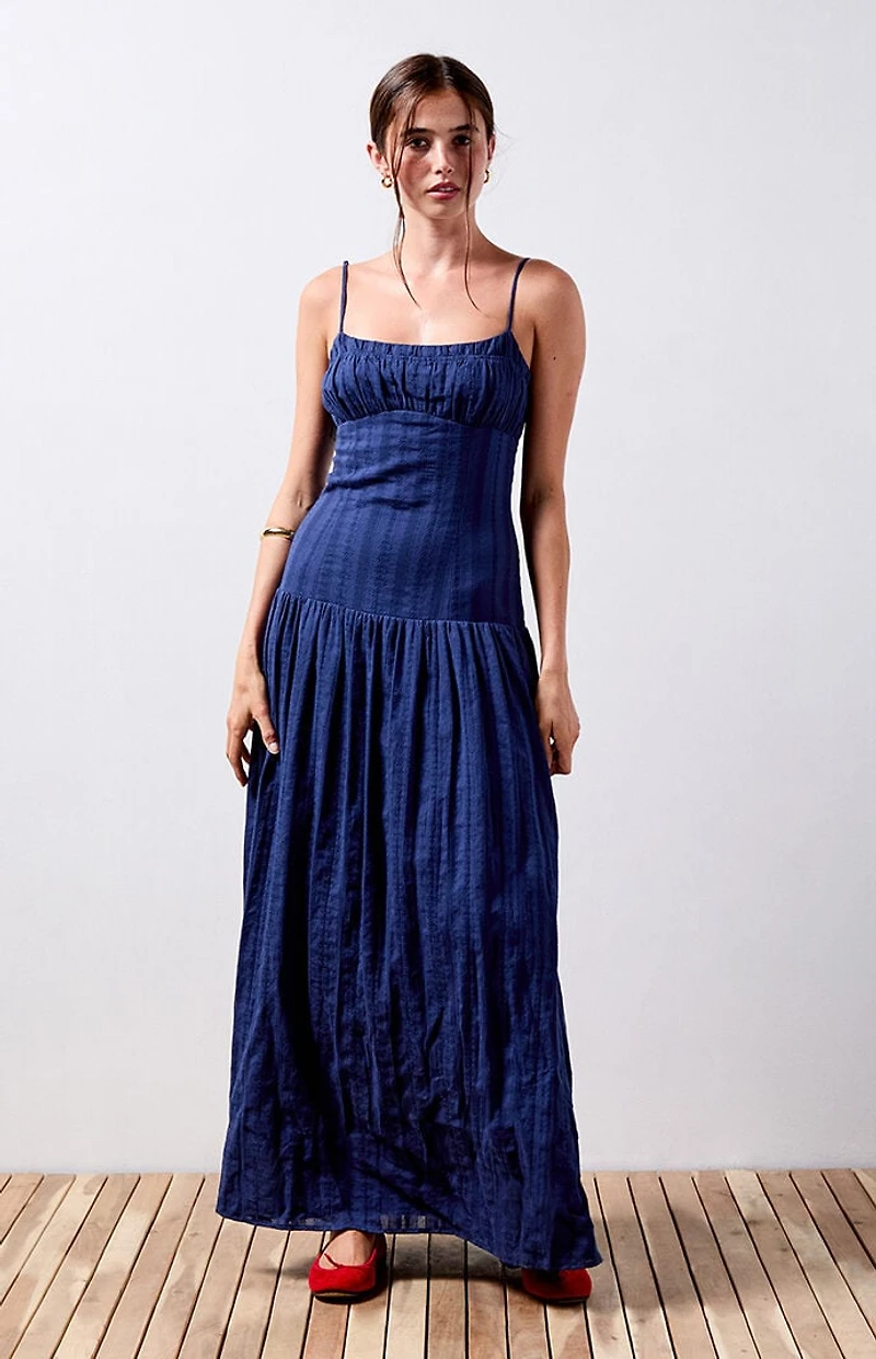 Your Favorite Ava Linen Bustier Maxi Dress