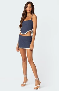 Edikted Thora Woven Mini Skirt