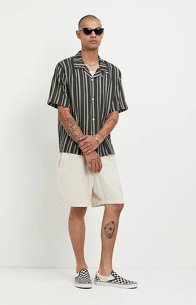 Pacsun Cream Linen Shorts