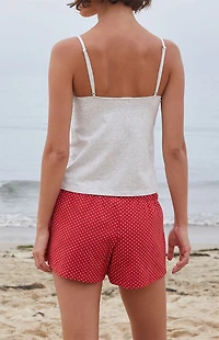 John Galt Silver Tiffany Bow Tank Top