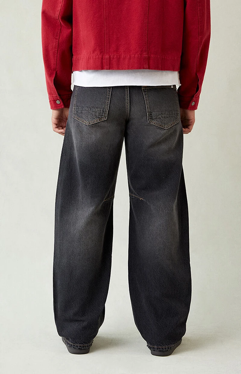 Pacsun Mason Baggy Barrel Jeans Dart Black