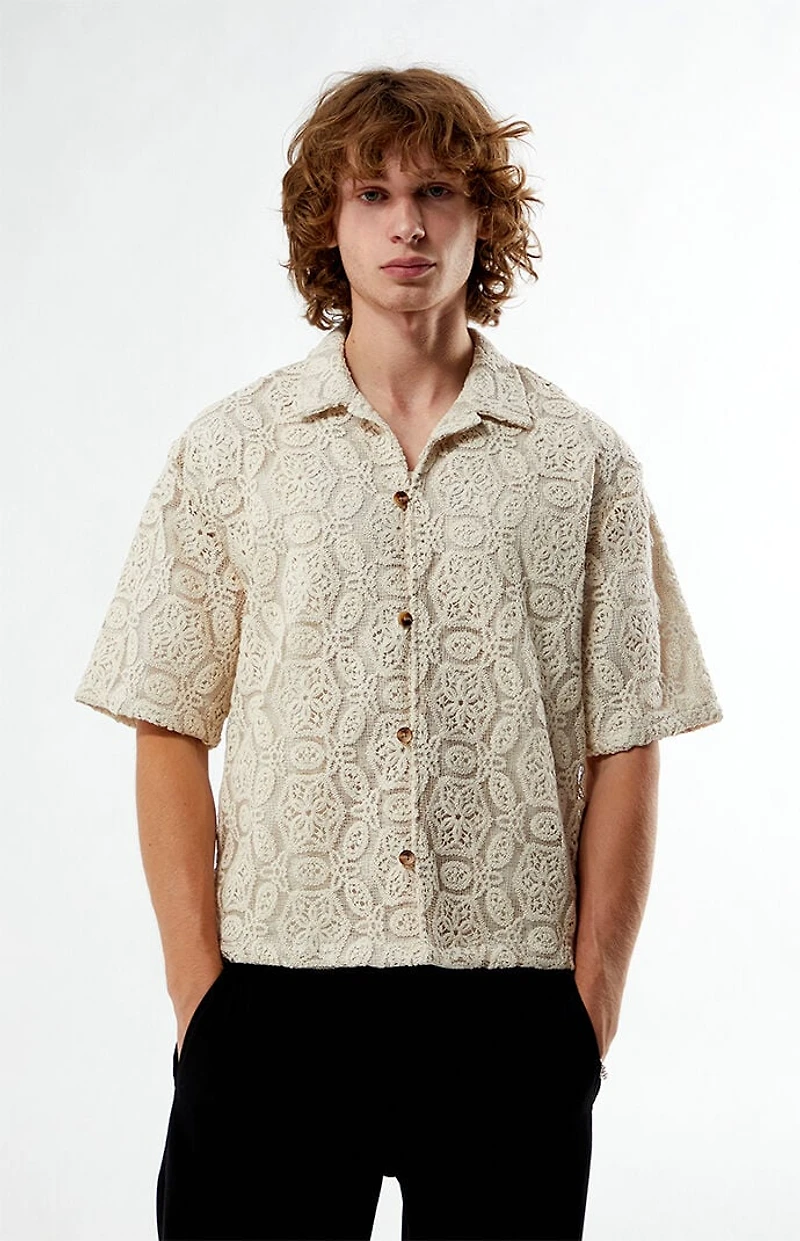 FIELD OF STUDY by Pacsun Floral Yucca Camp Shirt