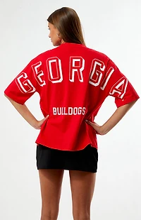 HYPE & VICE Georgia Bulldogs Football Oversized T-Shirt