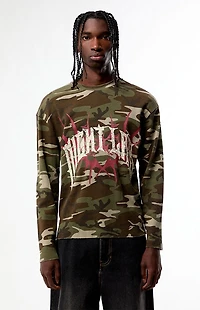 Nightlab Night Camo Waffle Knit Long Sleeve T-Shirt