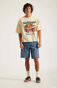 Pacsun Medium Blue Baggy Jean Shorts