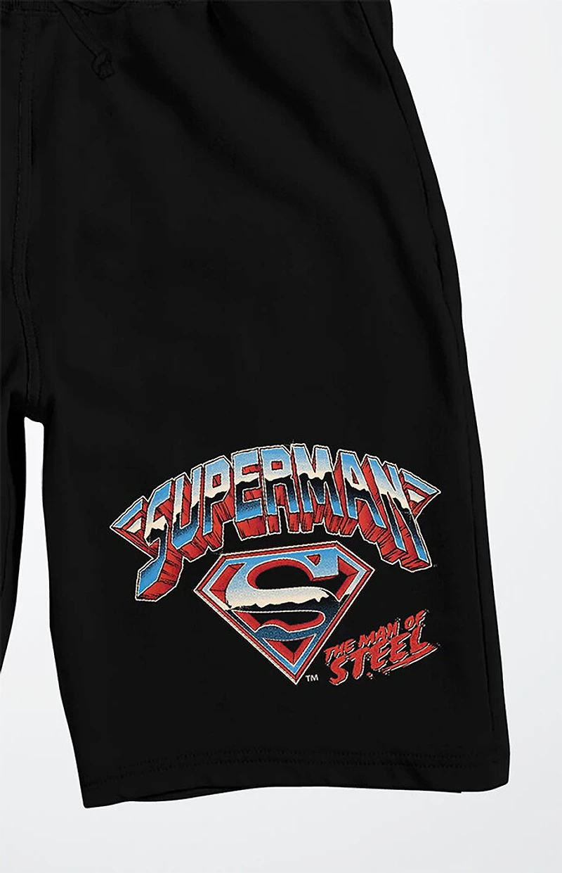 Superman Man Of Steel Logo Sweat Shorts