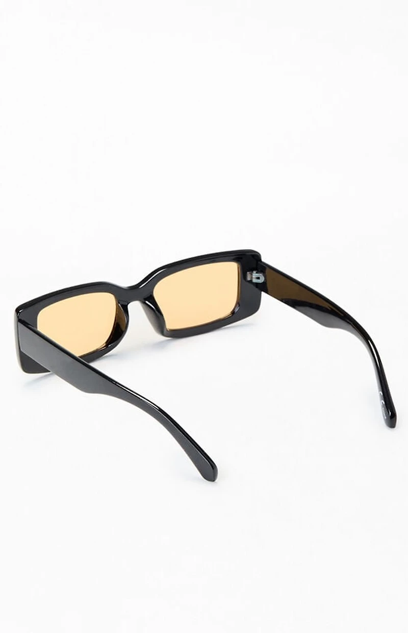Pacsun Black Beck Rectangular Sunglasses