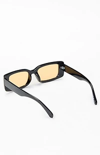 Pacsun Black Beck Rectangular Sunglasses