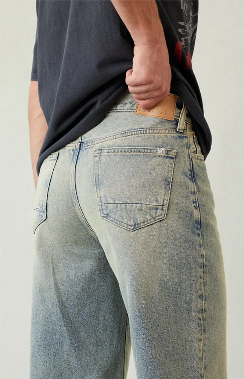 Pacsun Blake Extreme Baggy Jeans Light Blue Tinted