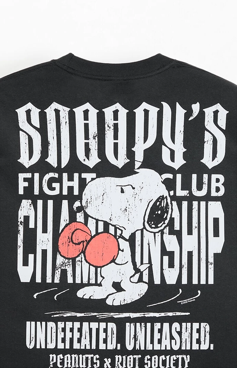 Riot Society Snoopy Fight Club Champion T-Shirt
