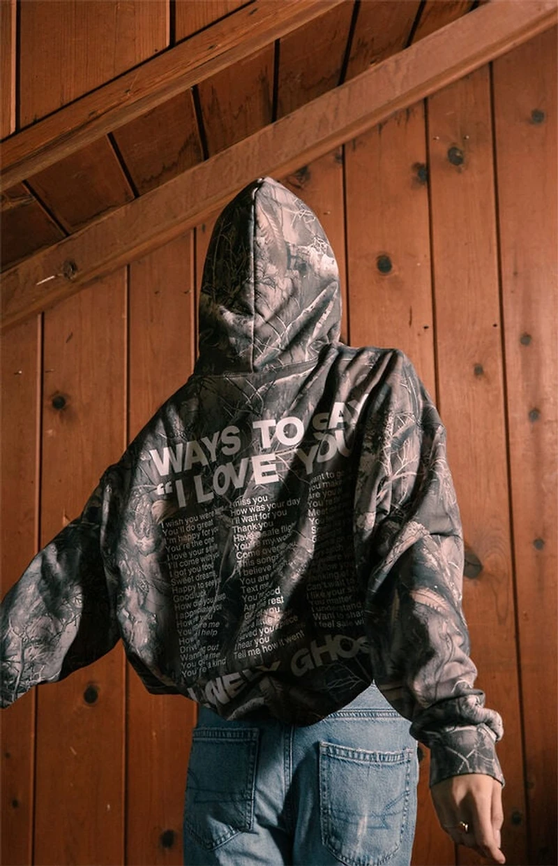LONELY GHOST Camo Ways To Say I Love You Hoodie