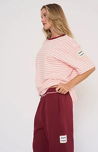 THE MAYFAIR GROUP Come As You Are Striped Oversized T-Shirt