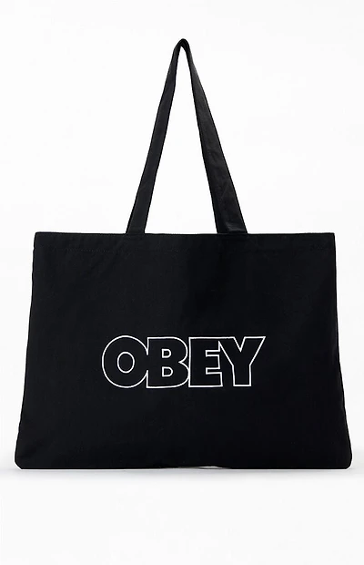Obey Outline Canvas Tote Bag