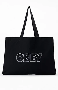 Obey Outline Canvas Tote Bag