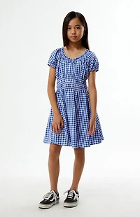 Pacsun Kids Gingham Cotton Mini Dress