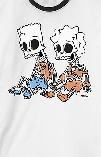 The Simpsons Skeleton Bart And Lisa T-Shirt