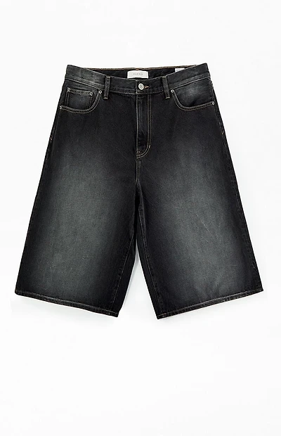 Pacsun Blaine Ultra Baggy Shorts Washed Black