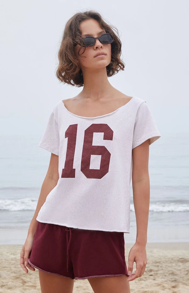 John Galt Light Gray Chloe 16 Off-The-Shoulder Top