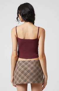 Beverly and Beck Butterfly Flower Cropped Tank Top