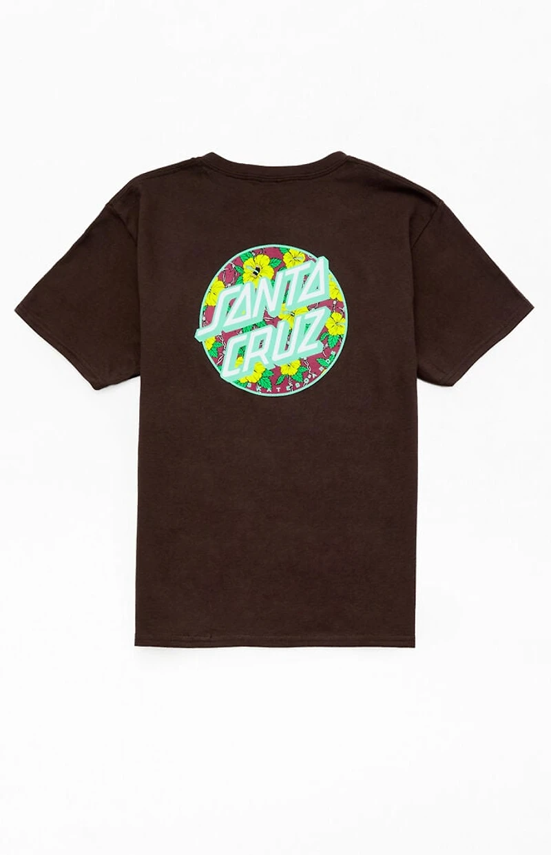 Santa Cruz Kids Screaming Hibiscus Dot T-Shirt