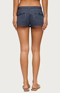 Edikted Lina Pinstripe Shorts