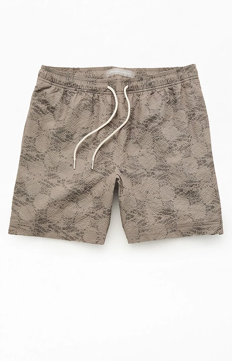 Pacsun Shell Seersucker 6.5" Swim Trunks