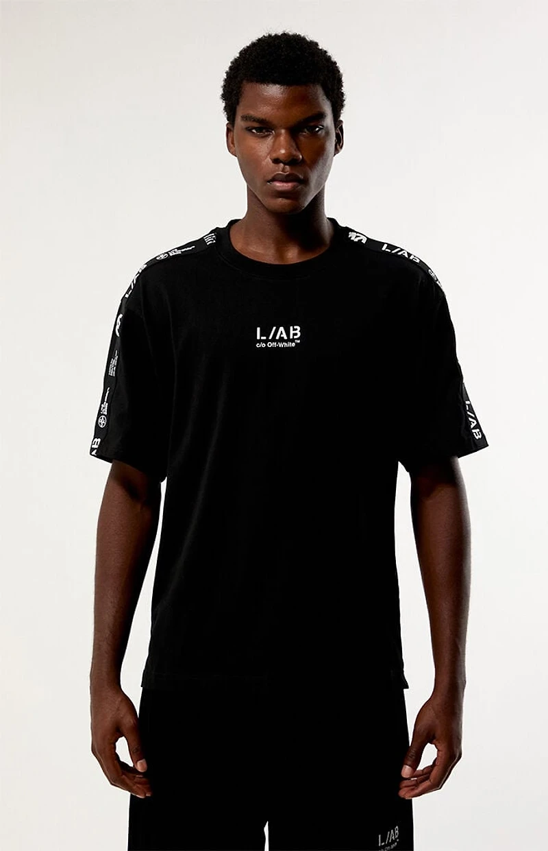 L/AB c/o Off-White Logo Taped T-Shirt
