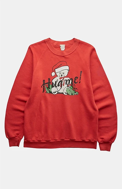 PS VINTAGE '90s Hug Me Christmas Crew Neck Sweatshirt