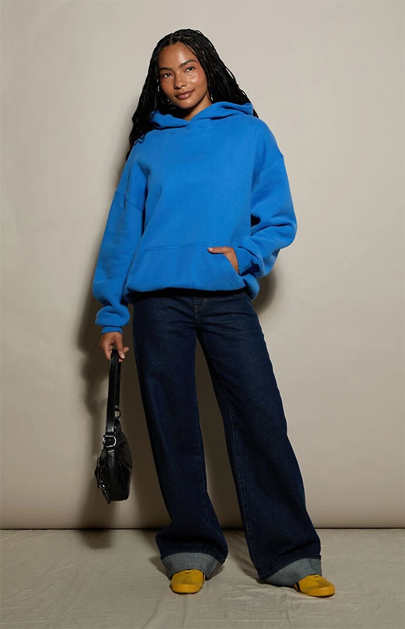 Pacsun Blue Ultra Soft Fleece Hoodie