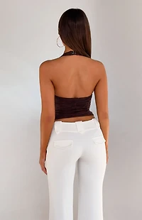 Tiger Mist Striped Briallen Tube Top