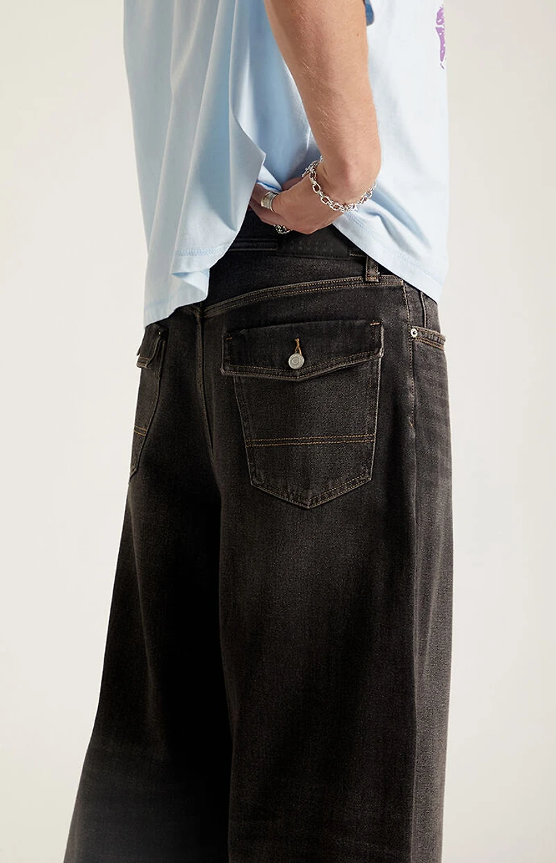Pacsun Ryder Ultra Baggy Jeans Black Tinted