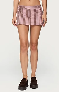 Edikted Marlow Striped Mini Skort