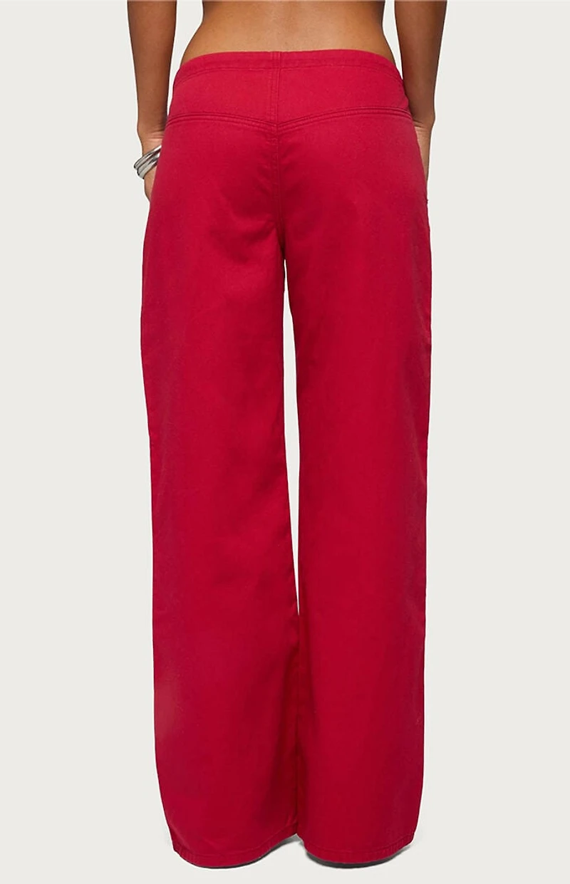 Edikted Kala Grommet Low Rise Baggy Jeans