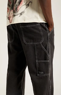 Pacsun Dylan Baggy Jeans Carpenter Contrast Stitch Black