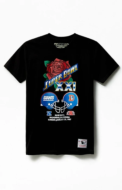 Mitchell & Ness NFL Super Bowl NY Giants Vs Denver Broncos T-Shirt