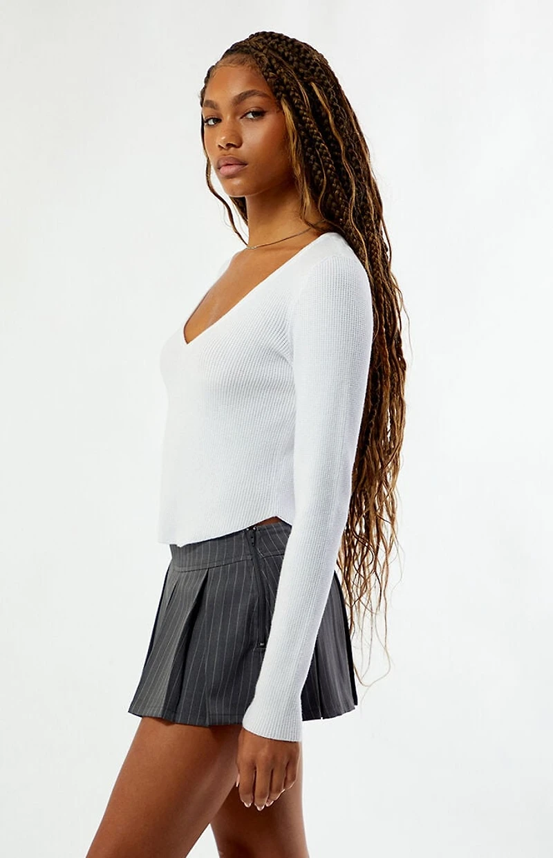 LA Hearts Woodland V-Neck Sweater