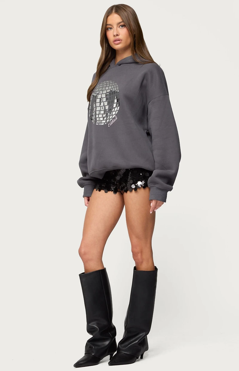 Edikted Disco Ball Hoodie
