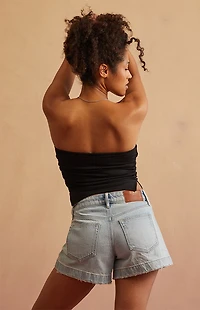 RARE DNM EDIT Light Blue A-Line Denim Mom Shorts