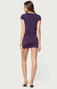 Edikted Two Piece Cowl Neck Mini Dress