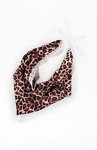 LA Hearts Leopard Headscarf