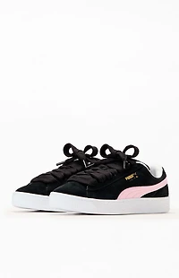 Puma Women's Black & Pink Suede XL Sneakers
