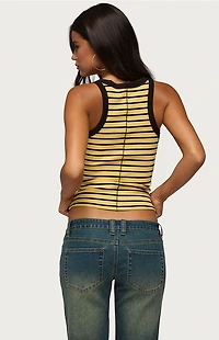 Edikted Energy Striped Ribbed Tank Top